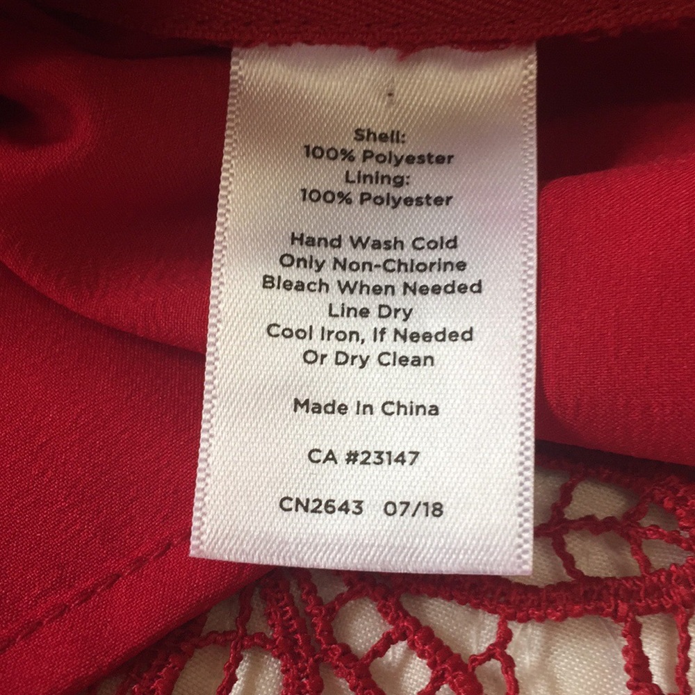 Talbots Floral Lace Overlay Top - Picture 16 of 16